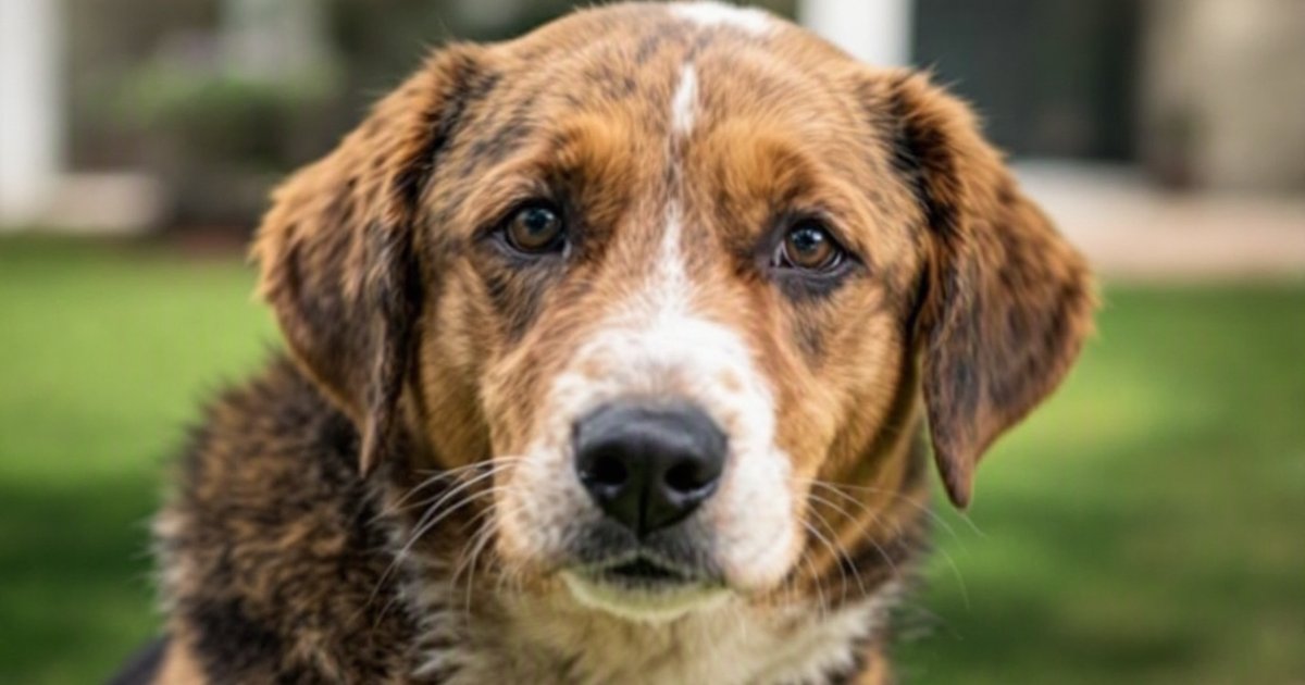Dog sniffing outdoor soil, illustrating gut worm parasite risk and zoonotic hookworm infection in dogs
