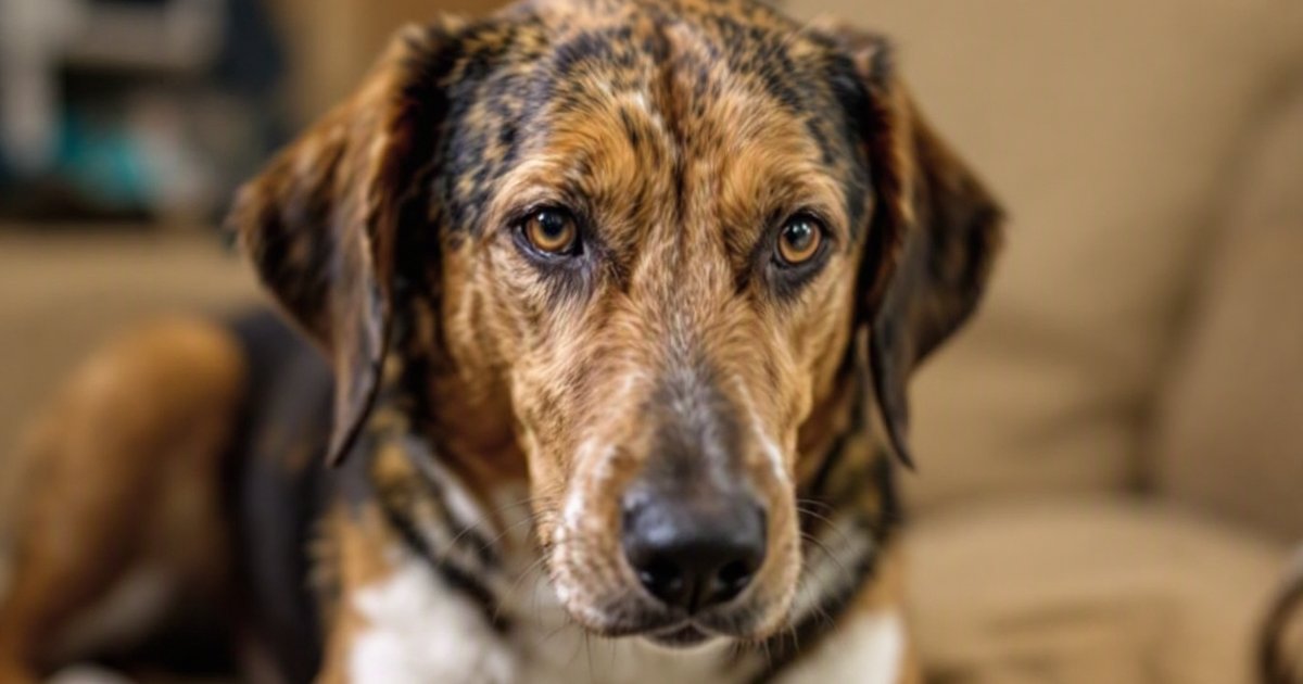 Close-up portrait of a dog